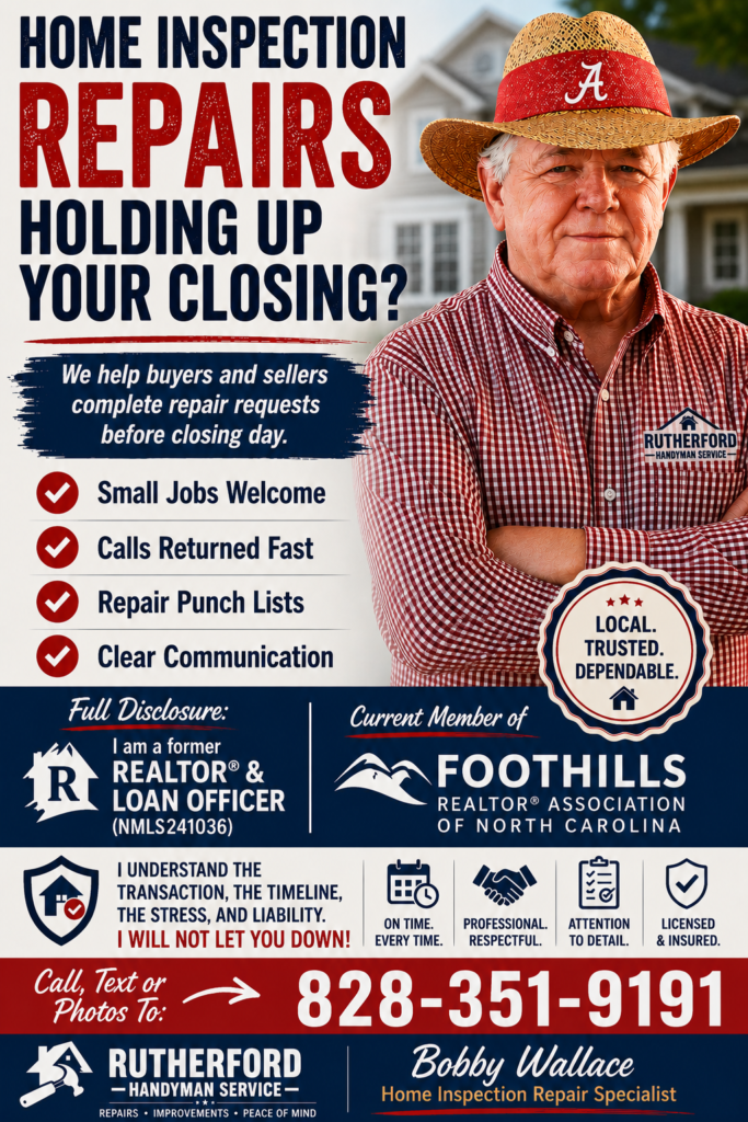 Home Inspection Repairs Holding Up Your Closing